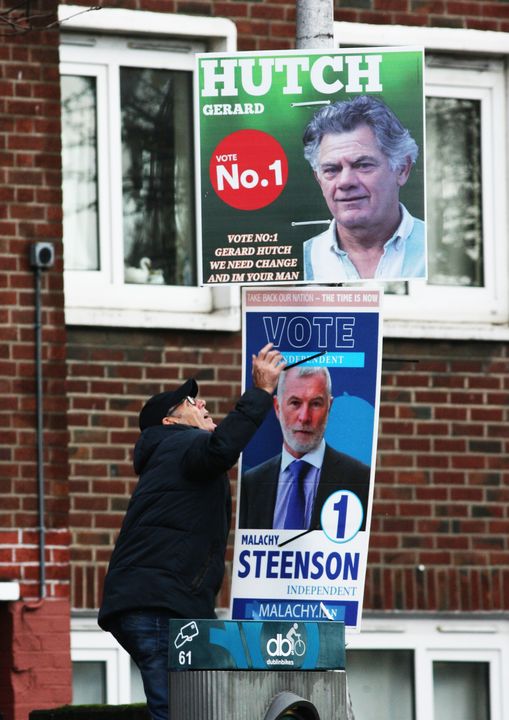 Gerry Hutch posters during his previous election